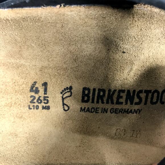 BIRKENSTOCK Gizeh Oiled Leather Sandal Women 10 Black Twist Comfort Resort NWT - Picture 11 of 14
